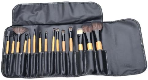 Amcctvshop 15pcs PRO Synthetic Hair Make up Tools Kit Cosmetic Beauty Makeup Brush + Case Bag