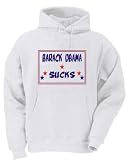 BARACK OBAMA SUCKS Adult Hooded Sweatshirt (Hoodie / Hoody) Various Colors