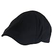 Summer Linen Duck Bill Curved Ivy Cabby Hat Black Medium Large
