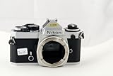 Chrome Nikon FE SLR film camera; body only, lens is not included