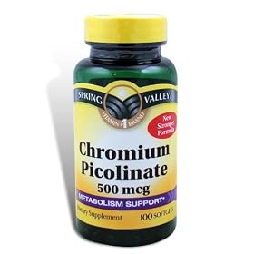 Spring Valley - Chromium Picolinate 500 mcg, 100 Softgels
