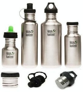 Klean Kanteen with Steel Caps - the Original Style. All Sizes. 12 oz, 18 oz, 27 oz and 40 oz