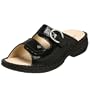 Finn Comfort Women's Mumbai Sandal,Black Patent,42 EU (US Women's 11 M)