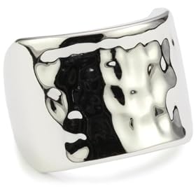 ELLE Jewelry Sterling Silver Hammered Ring