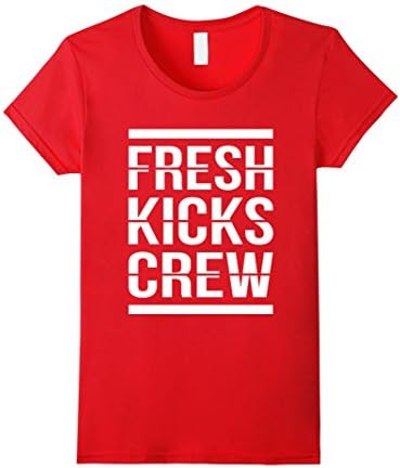 Women's Fresh Kicks Crew T-Shirt To Match Retro Air Jordans Large Red