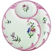 Artichoke Plate Floral Pattern Set of Two