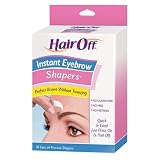 Hair Off Instant Eyebrow Shapers, 18 Sets per Pack, (Case of 6)