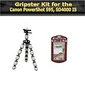 Gripster Kit For Canon PowerShot S95 Digital Camera Includes Gripster Tripod + LCD Screen Protectors