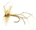 Three Natural Daddy olive Size 12 Trout Flies