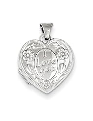 Sterling Silver I Love You Heart Locket