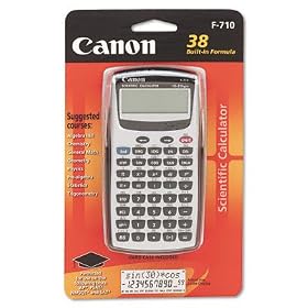 Click here to buy CANON F710 Dual-Line Scientific Calculator by Canon.