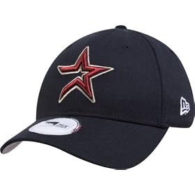 New Era Houston Astros Youth Pinch Hitter Wool Replica Adjustable Cap (Black)