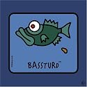 Fishing T-shirt 'Bassturd' Fishboy Outdoors Bass Fishing Cotton Silkscreened Tee