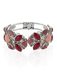 Multi-Faceted Stone & Diamanté Encrusted Bangle