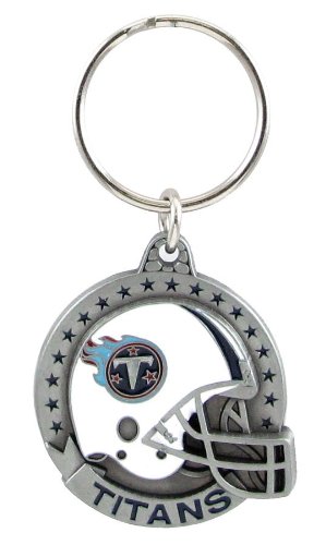 Tennessee Titans Pewter Helmet Round Keychain