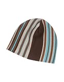 Kenzo Brown & Blue Striped Knit Wool Skull Cap