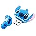 niceEshop(TM) 8GB Cute Cartoon Stitch Shaped USB Flash Drive/Memory Stick -Blue