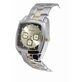 Geneva Platinum Mens Metal Band Watch by Geneva