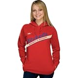 Mississippi Rebels Women's Nike Vault Red Long Boyfriend Pullover Hooded Sweatshirt
