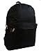 Classic Bookbag Basic Backpack Simple Student School Book Bag Casual Daily Daypack 18 Inch with Padded Back & Mesh Side Pocket