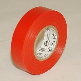 JVCC E-Tape Colored Electrical Tape: 3/4 in. x 22 yds. (Red)
