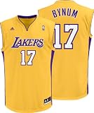 Andrew Bynum Gold Adidas NBA Revolution 30 Replica Los Angeles Lakers Youth Jersey