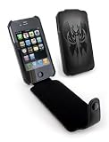 Apocalypse Tuff-Grip (antenna assist) case cover for Apple iPhone 4G / 4 - Black - Bladewing