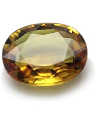 5.64 cts of 9.94x12.23x4.75 mm Oval/Mixed Cut Natural Fancy Intense Yellow Sapphire Gemstone
