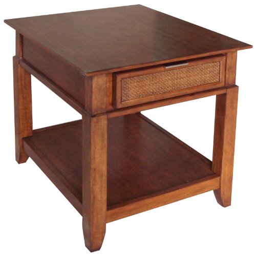 Jamaican Bay End Table with Shelf