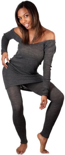 Oatmeal Medium Dance Workout Set by KD dance NYC Ballet Neck Tunic & Matching Stretch Knit Low Rise Tights, #Dancer #Chic, #Soft, #Cozy & #Durable #MadeInUSA