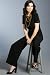 Porfolio Henley Neck Straight Leg Belted Jumpsuit