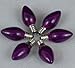 Novelty Lights Christmas Replacement Bulbs - Outdoor Individual Bulbs for Events, Holiday Parties, Patios, and More - C7/E12 Candelabra Base, 5 Watt Lights (Purple, 25 Pack)