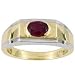 14K Two-Tone Gold Man's Ruby Ring 14K Two-Tone Gold Man's Ruby Ring