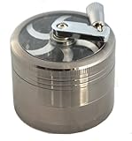 Chromium Crusher Zinc 2.5'' 4pc Tobacco Spice Herb Hand Grinders 4 Layer/10 Oz