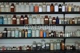 Wallmonkeys Peel and Stick Wall Decals - Thomas Edison's Chemistry Lab Glass Containers. - Removable Graphic