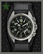 Rogue Warrior Avenger Silver Velcro Band 200M Chronograph Watch