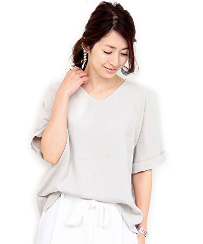 (ビューティ&ユース ユナイテッドアローズ) BEAUTY&YOUTH UNITED ARROWS BY∴ スエードタッチロールアップVネックカットソー 16172264958