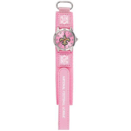 NFL Kids' FF1-NO Future Star Series New Orleans Saints Pink Watch