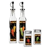 Cantina Oil Bottles and Salt & Pepper Set by -