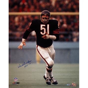 Dick Butkus Chicago Bears Blue Jersey Vertical 16x20 Photo