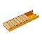 MMF Industries Rolled Coin Aluminum Tray with Denomination and Quantity Etched on Side, Orange (211012516)