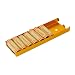 MMF Industries Rolled Coin Aluminum Tray with Denomination and Quantity Etched on Side, Orange (211012516)