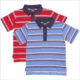 Boys Stripe Short Sleeve Jersey Polo