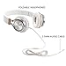 BienSound HW50 Stereo Folding Headsets Strong Low Bass Headphones with Microphone for iPhone, All Android Smartphones, PC, Laptop, Mp3/mp4, Tablet MacBook Earphones (White/Gold)