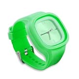 UHR JELLY WATCH GRÜN mit Gummifassung in modernem Design