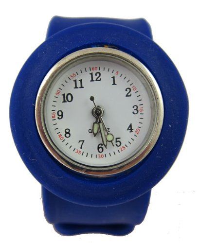 Acczilla Slap Watch - Silicone Slap On Watch - Royal Blue - Childrens Size
