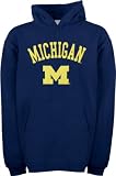 Michigan Wolverines Youth Navy Tackle Twill Hooded Sweatshirt
