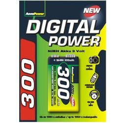 AccuPower 9V Block Akku AP 300 1 günstig AccuPower Akku