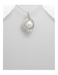 CZ Pendant Necklace In 92.5 Sterling Silver