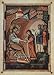 Masters of the Gospels-Hitda (Gospels of the Abbess Hitda Meschede, scene: Jesus and the mother-Petri) - 11" X 17"
